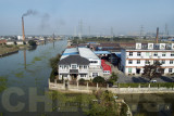 View of suburbs of Shanghai as seen from a bullet train ride from Hangzhou.