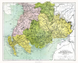 MAP - 1862 - Counties of Dumfries, Kirkcudbright, and Wigtown, SCOTLAND. Map provided by Clifford A. Johnston