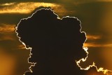 Sun behind a cloud