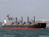 Ship exiting the Panama Canal