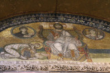 Mosaic at the Imperial Gate entrance to the Hagia Sophia, Istanbul