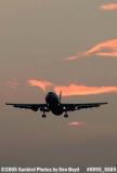 American Airlines A300-605R sunset aviation stock photo #6995