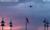 Public park at Vancouver International Airport with FedEx B727-200 taking off at sunset airline aviation stock photo #6780