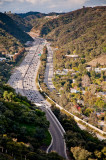Looking north along the San Diego freeway