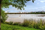 Reeds and road bridge, Merida