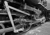 DRIVE MECHANISM ON TWEETSIE RAILROAD STEAM ENGINE NUMBER 12