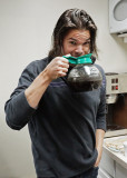 DUSTIN, IN SERIOUS NEED OF A CAFFEINE HIT!