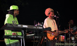 Prezident Brown's keyboardist Ryan Daisley, guitarist Tuff Lion, and drummer Nelson Miller