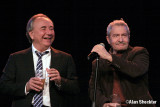 Will Durst and Michael Parenti field questions from the audience