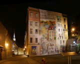 Painted building in Petite Champlain