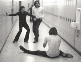 Doug Timpf in goal - Hallway Hockey