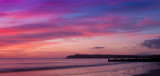 Huntscliff at dawn, from Redcar beach