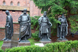 Figures of the Teutonic Grand Masters - Herman Von Salza, Siegfried von Feuchtwangen, Winrich von Kniprode, Albrecht Hohenzoller
