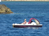 Pink Pedalo at Cala Llonga