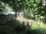 in the middle of the island, a tiny Jewish cemetery (Aronsberg) dating from 1776