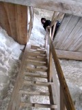 up and down the interesting stairways...
