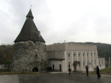 now in the old town, a fortress tower and a former synagogue