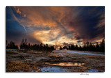 Sunset, West Thumb Geyser Basin