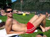 beachdude lake swimming suntanning.jpeg