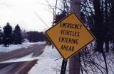 Emergency Vehicles Entering Ahead