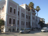 Across the street is a restored building. There is a lot of restoration going on in Old Adana. We saw several gutted buildings