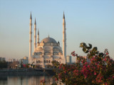 The Merkez Cami mosque from the Hilton.