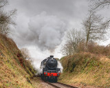 45440 climbs up to Crowcombe Heathfield. passing Nethercott Bridge