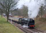 92203 Black Prince climbs up to Crowcombe Heathfield.
