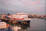Backing into Portsmouth ferry port.