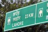 From the Wagah border, it's only 23km to the major Pakistani city of Lahore
