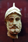 Sculptured head of a warrior, Old Nisa, 2nd C. BC