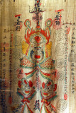 Wall hanging with Chinese characters