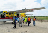 Boarding plane for Annai