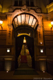 Hotel Entrance at Night, Prague.