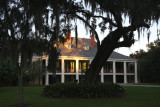 Destrehan Manor House in the Setting Sun