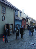 Golden Lane at Prague Castle ..