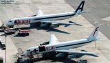 Arrow Air DC8-63F N906R and DC8-62F N802BN cargo airline aviation stock photo #3097