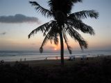 sunset on the beach