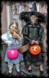 The Wicked Witch and Dorothy with Toto