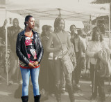 A beauty in the crowd!