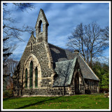 Church Snared in the Gloom of Fall