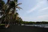 Black sand beach