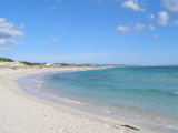 Clear Blue Sea and White Sand at Llevant