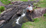 Drinking from a waterfall on the Beara Peninsula