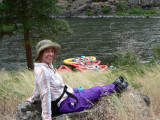 Plenty of time to just sit and relax - no mosquitoes on the river - amazing!