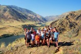 Some of us hiked to this hilltop to enjoy the view of the windy Snake River