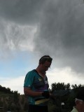 A storm cloud loomed overhead on first night, unleasing a brief rain the next morning