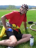 You would never guess Ken is 81, our veteran cyclist.
