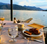 “All happiness depends on a leisurely breakfast.”