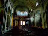 Inside the dark church...